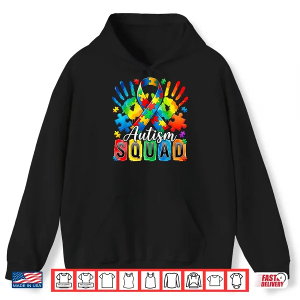 Professional Minimalist Autism Awareness Support Squad Graphic Shirt 1 Hoodie Professional Minimalist Autism Awareness Support Squad Graphic Shirt