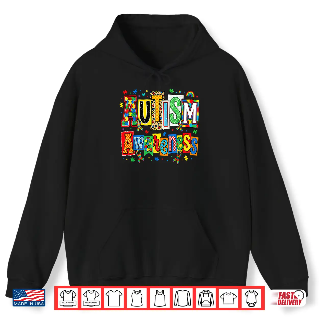 Ribbon Puzzle Autism Awareness Support Squad Family Shirt Ribbon Puzzle Autism Awareness Support Squad Family Shirt