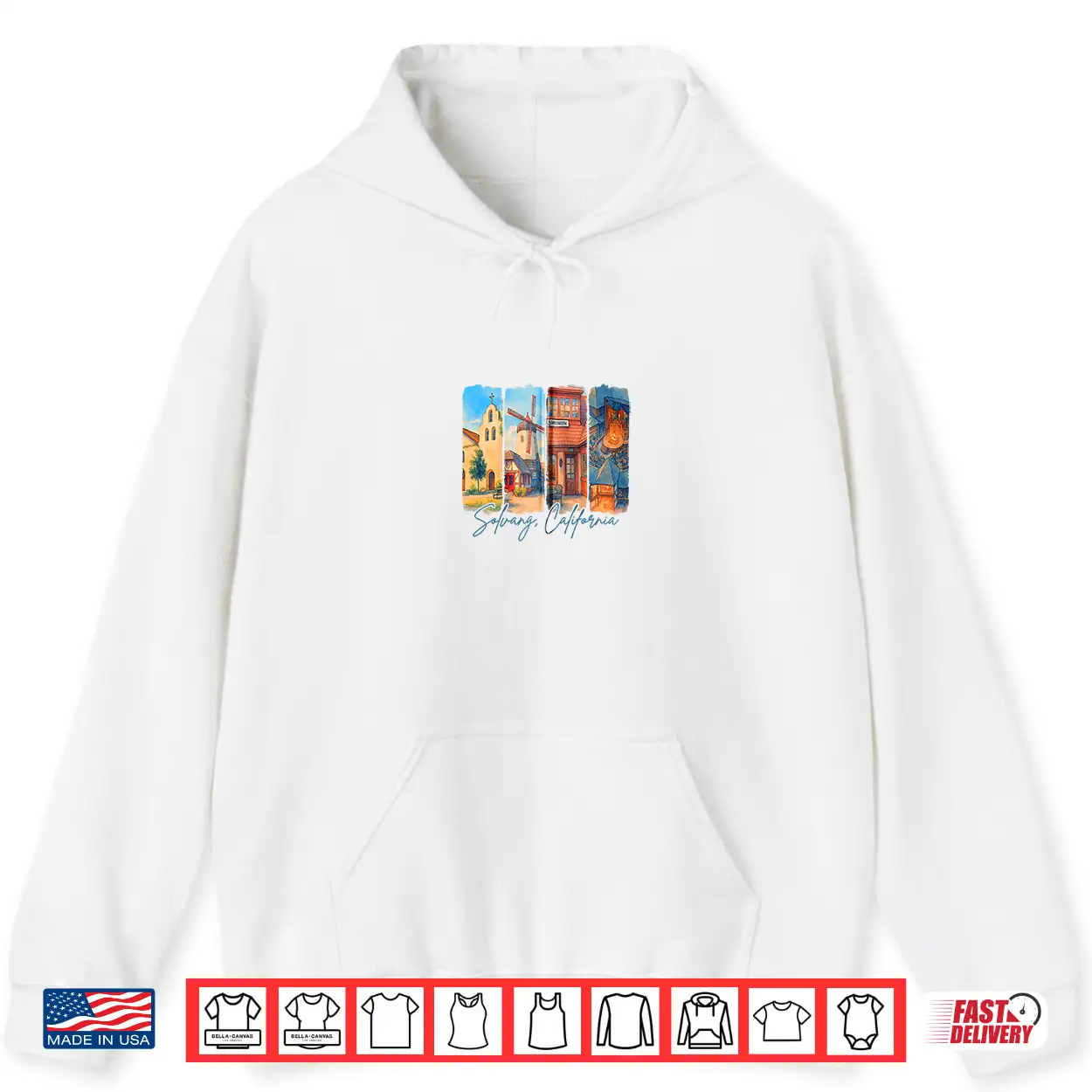 Solvang California Traveling Trip Brushstroke Souvenir Shirt Solvang California Traveling Trip Brushstroke Souvenir Shirt