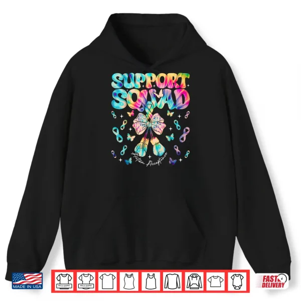 Hoodie Support Squad Infinity Symbol Autism Awareness Acceptance Shirt