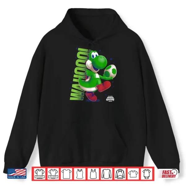 Hoodie The Super Mario Galaxy Movie Action Yoshi Shirt