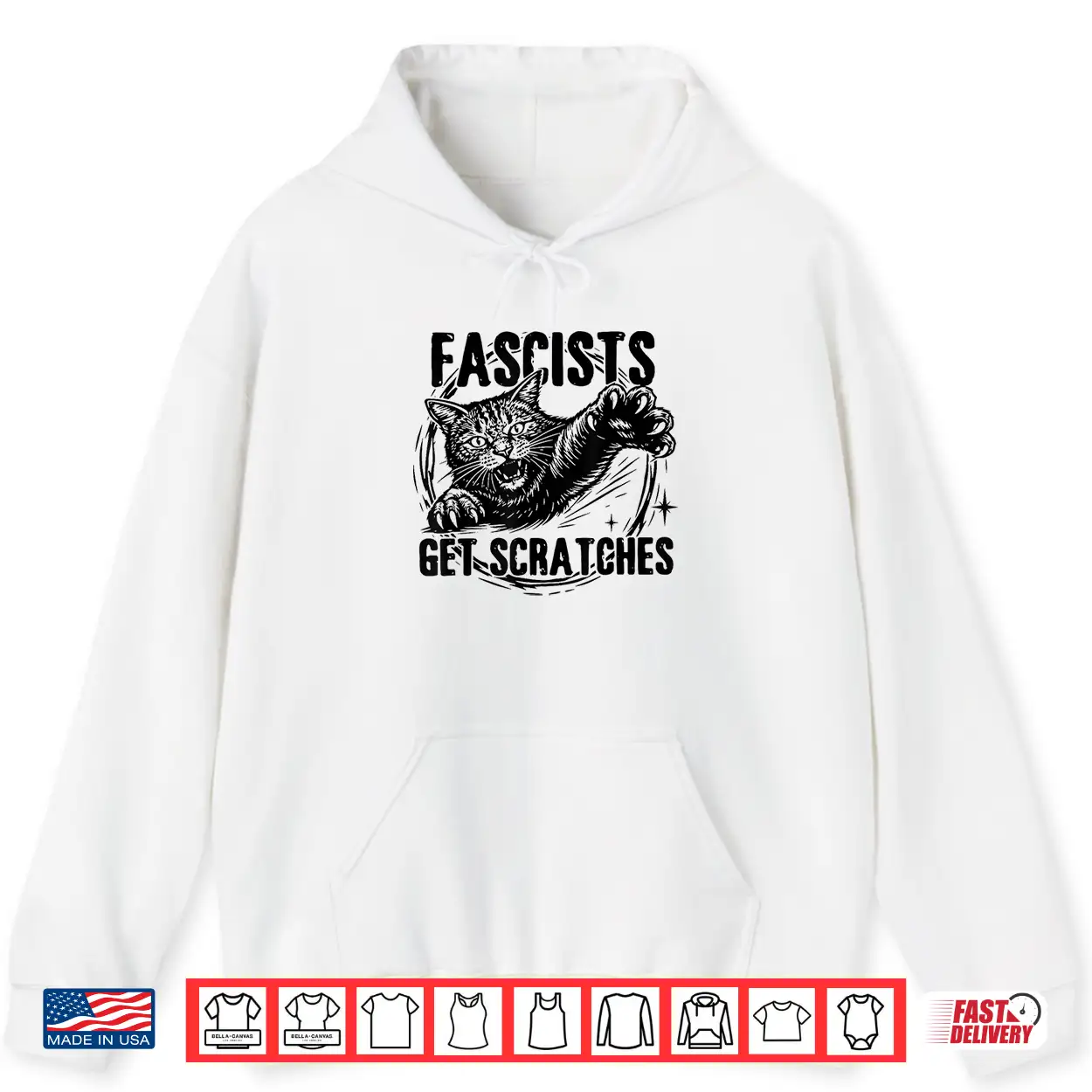 Vintage Black Cats Against Fascists Get Scratches Shirt Vintage Black Cats Against Fascists Get Scratches Shirt
