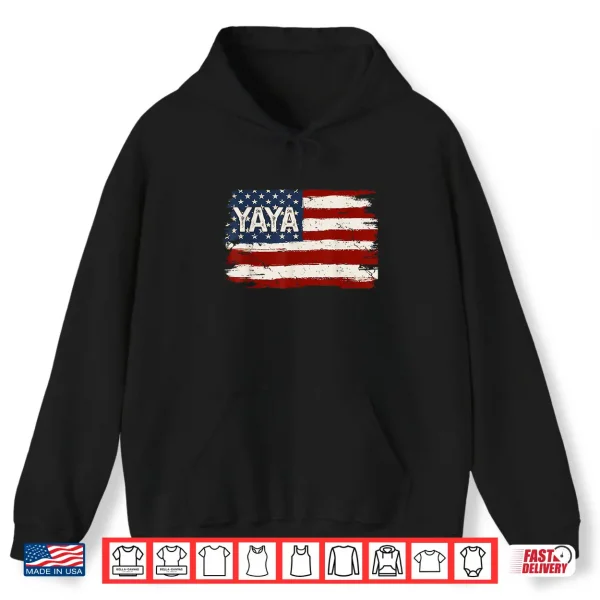 Yaya American Flag Patriotic Mother'S Day Women Shirt 1 Hoodie Yaya American Flag Patriotic Mothers Day Women Shirt
