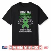 I Battle Kidney Disease Awareness Ribbon Ckd Fighter Warrior Shirt