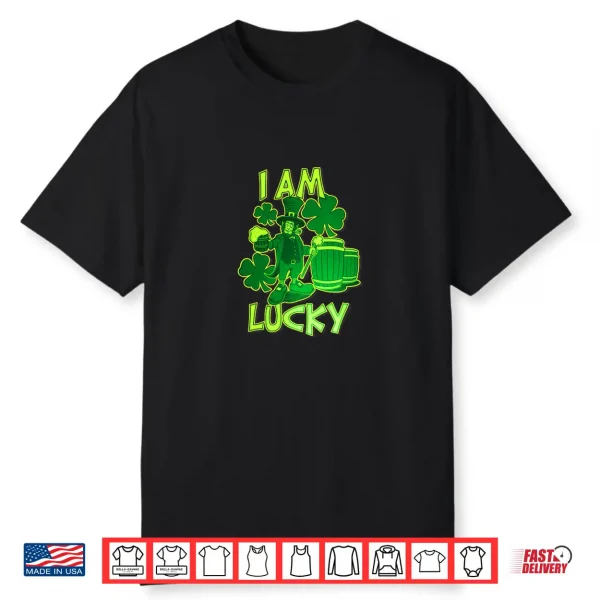 I Am Lucky Premium Tri Blend Shirt