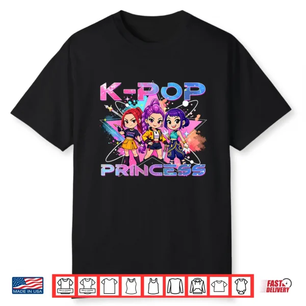 K Pop Princess K Pop Kids Girls K Pop Birthday Girl Kpop Shirt