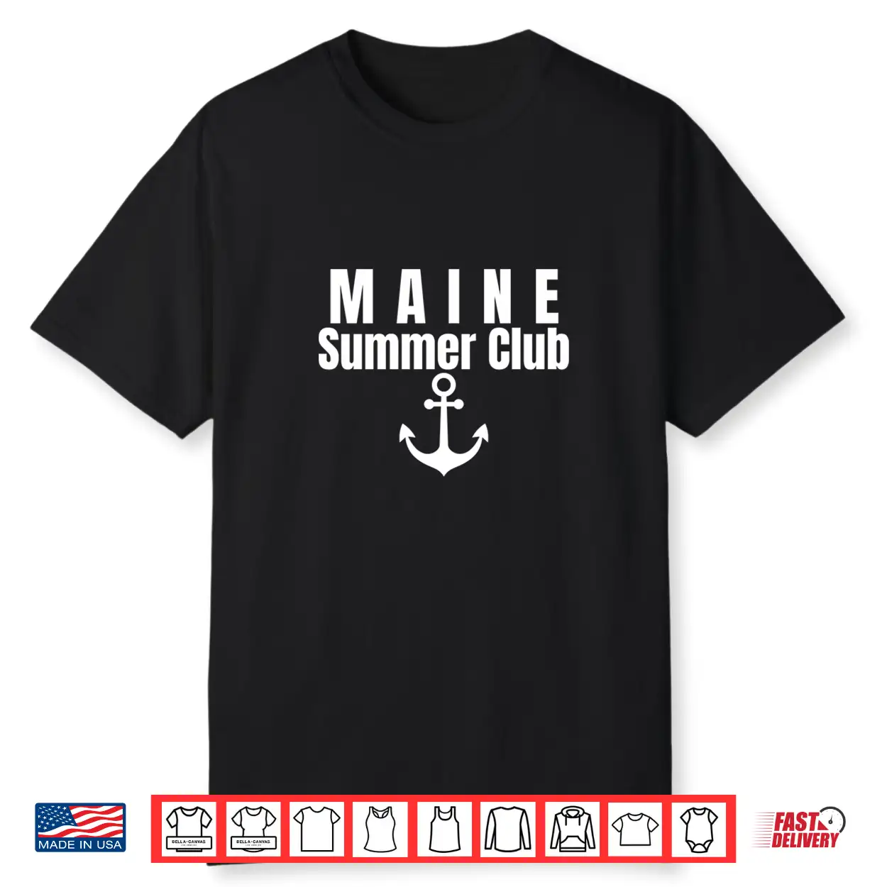 Maine Summer Club Coastal Beach Vacation Travel Towns Shirt Maine Summer Club Coastal Beach Vacation Travel Towns Shirt