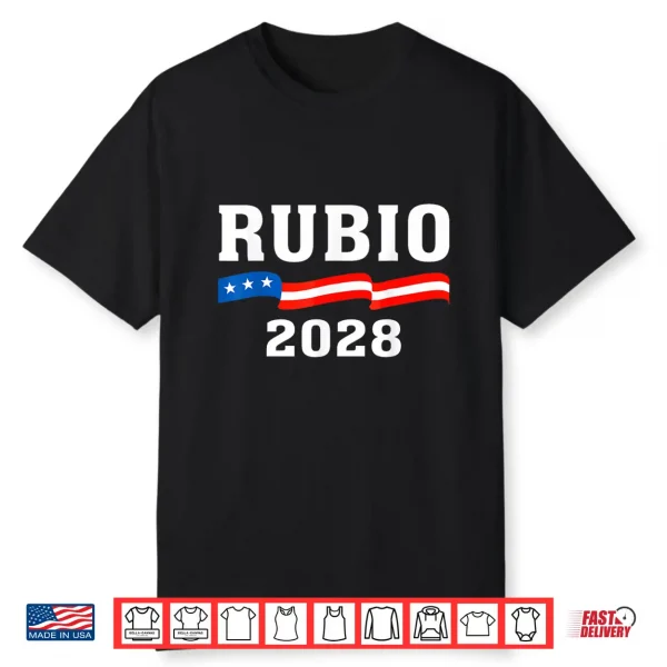 Marco Rubio 2028 President 48 Us Flag We The People Retro Shirt