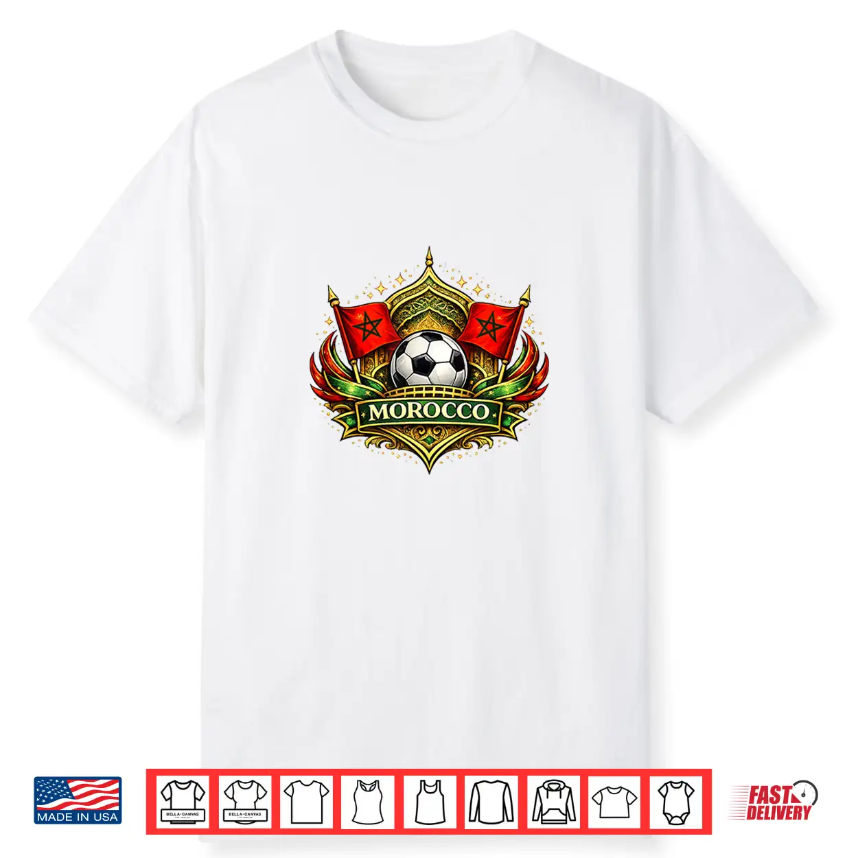 Morocco Flag Shirt Morocco Flag Shirt