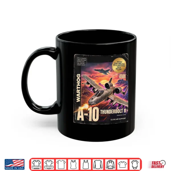 A 10 Warthog Fictional Pc Game Box Front And Back Y2K Style Shirt 3 Mug A 10 Warthog Fictional PC Game Box Front and Back Y2K Style Shirt