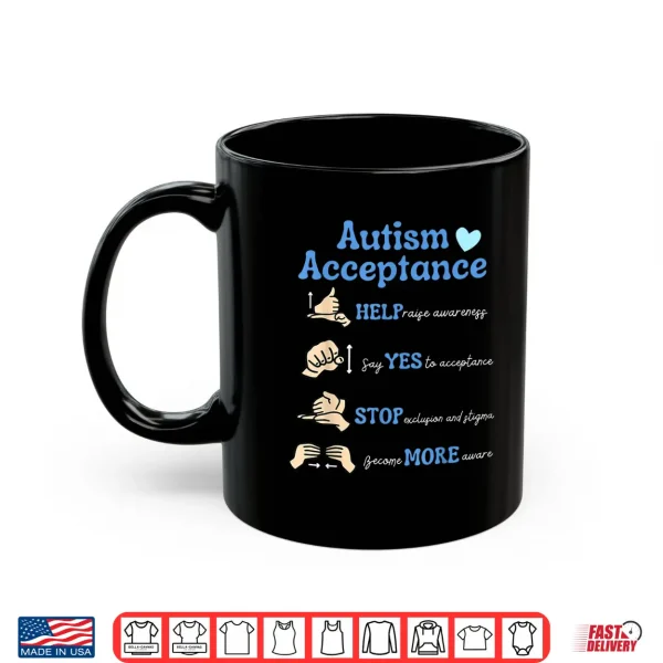 Acceptance Hand Autism Awareness Neurodiversity Sped Teacher Shirt 3 Mug Acceptance Hand Autism Awareness Neurodiversity SPED Teacher Shirt