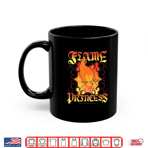 Mug Adventure Time Flame Princess Medieval Text Funny Cartoon Shirt