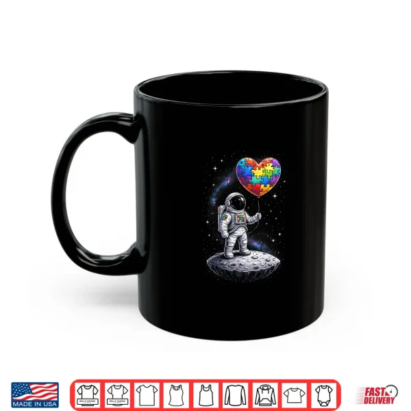 Mug Astronaut Balloon Autism Awareness Space Premium Tri Blend Shirt