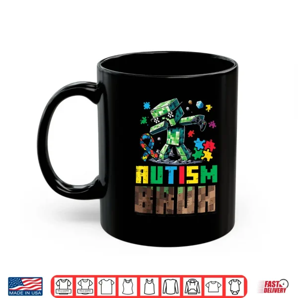 Mug Autism Bruh Dab ASD Awareness Gamer Modern Humor Shirt