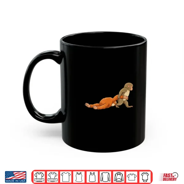 Mug Baby Monkey Punch Shirt Cute Viral Macaque Animal Lover Shirt