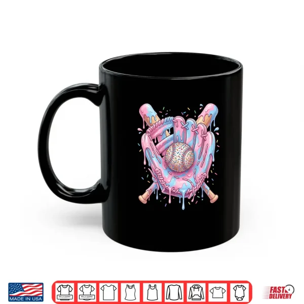 Baseball Drip Ice Cream Candy Teens Youth Boy Girl Shirt 3 Mug Baseball Drip Ice Cream Candy Teens Youth Boy Girl Shirt