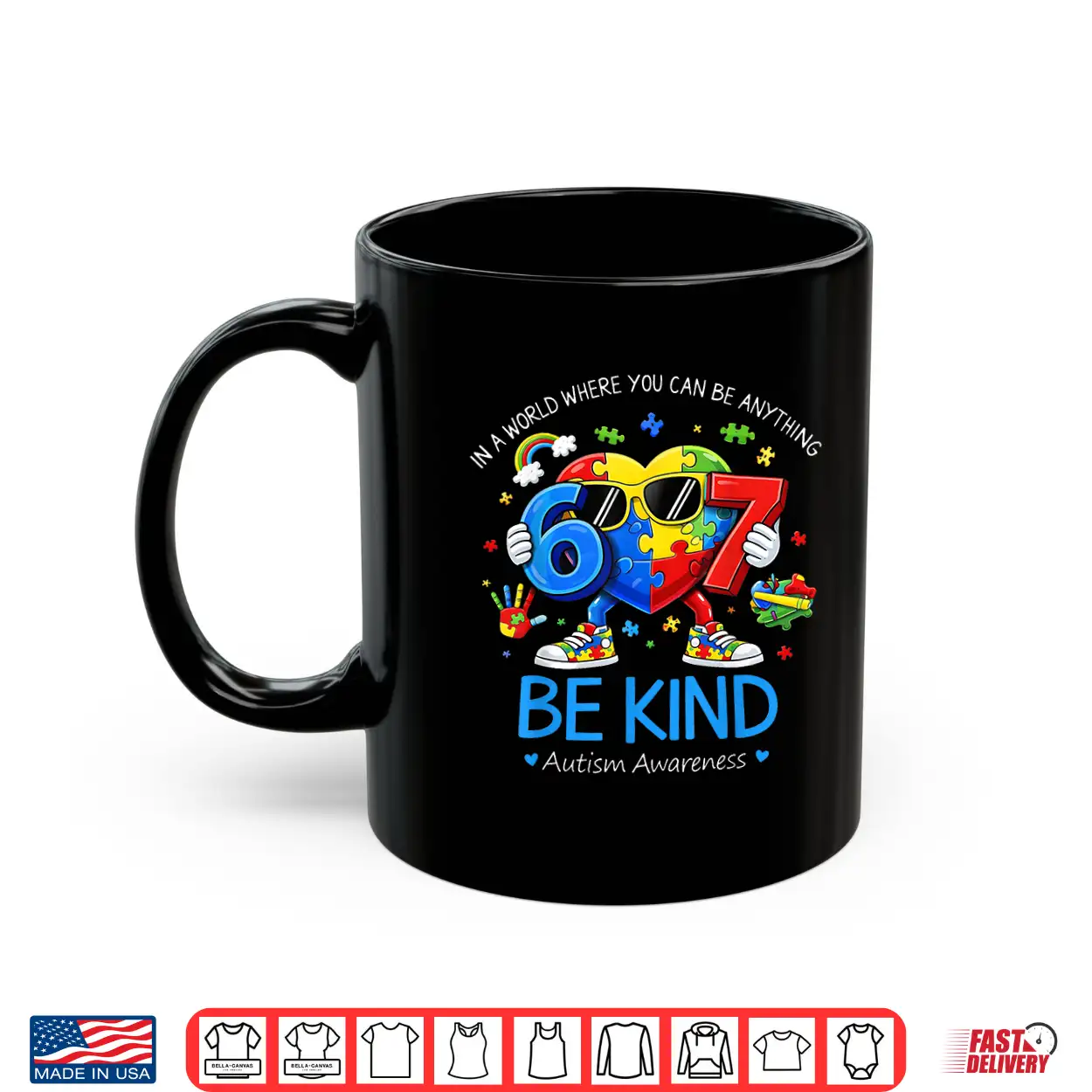 Be Kind Heart Six Seven Puzzle Autism Awareness Gift Shirt Be Kind Heart Six Seven Puzzle Autism Awareness Gift Shirt