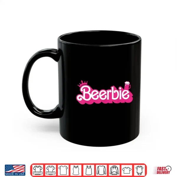 Mug Beerbie Drinking Brewmaster Beer Day Pink Logo Girl Love Hop Shirt