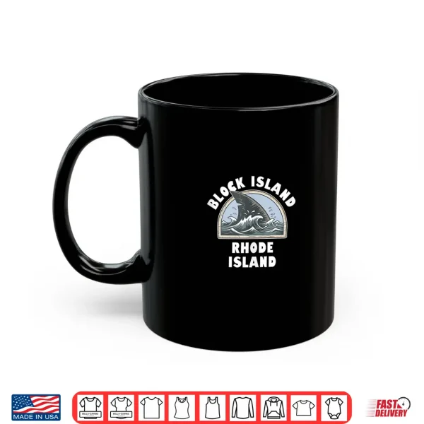 Mug Block Island Rhode Island Shark Fin Vacation Souvenir Shirt