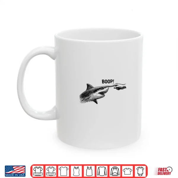 Mug Boop Shark Meme Shark Humor Funny Hand Boop Shirt