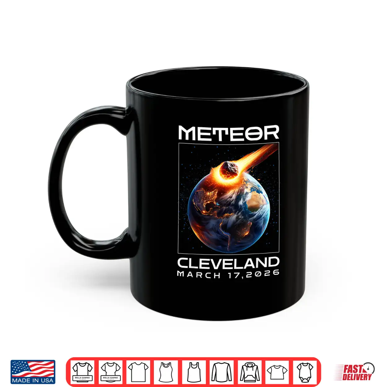 Cleveland March 17 2026 For Meteor Lovers Astronomical Shirt Cleveland March 17 2026 For Meteor Lovers Astronomical Shirt