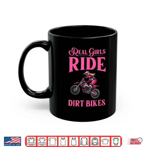 Mug Cool Dirt Bike Art for Women Girls Motocross Racing Dirtbike Shirt