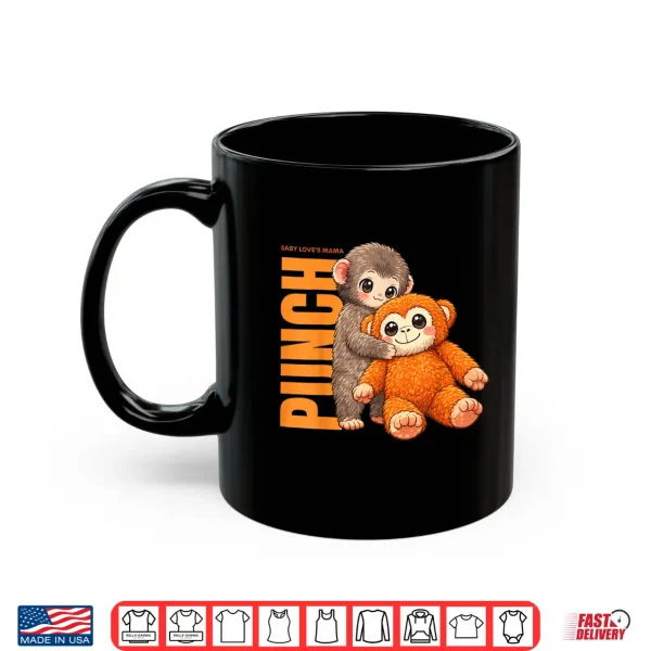 Mug Cute Babys Love Mama Punch Monkey Shirt