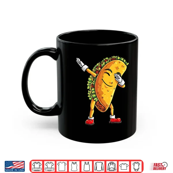 Mug Dabbing Taco Cinco de Mayo T shirt Kids Boys Men Tacos Tees Shirt