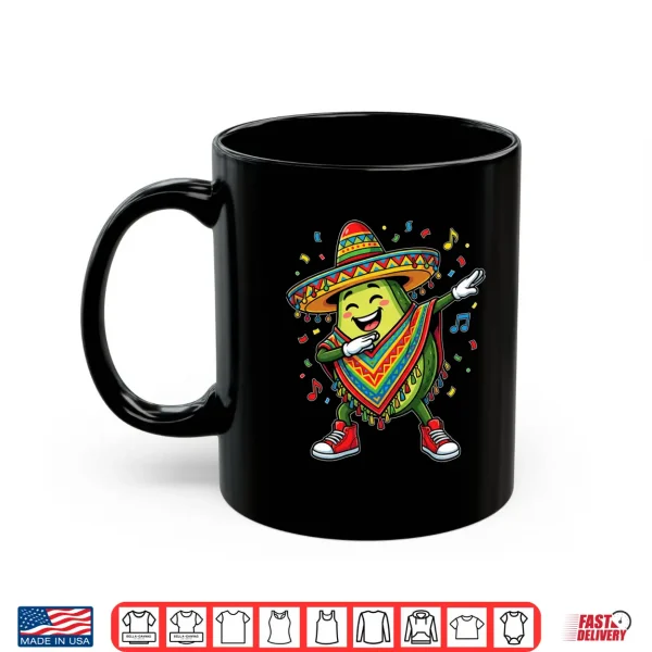 Mug Dancing Avocado Fiesta Mexican Party Boys Men Cinco De Mayo Shirt