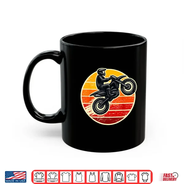 Mug Dirt Bike Sunset Motocross Men Women Kids Girls Boys Shirt