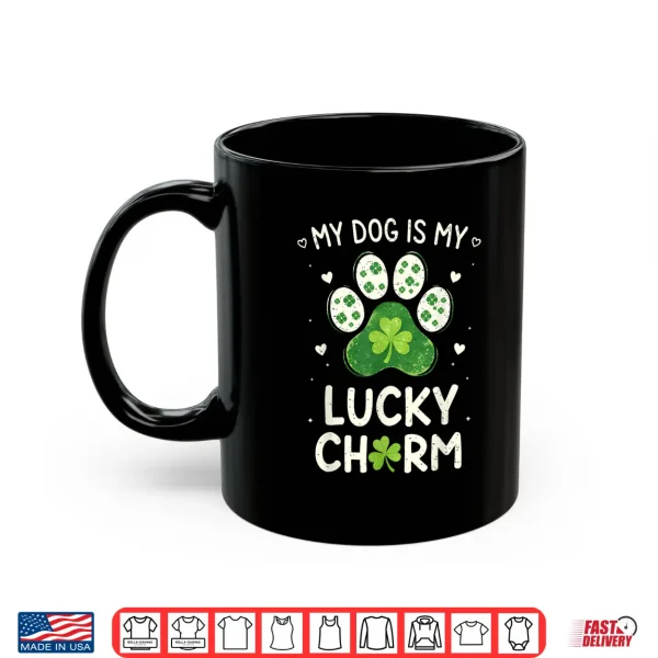Mug Dog Paw St Patricks Day Pet Irish Dog Lover Men Women Kids Shirt