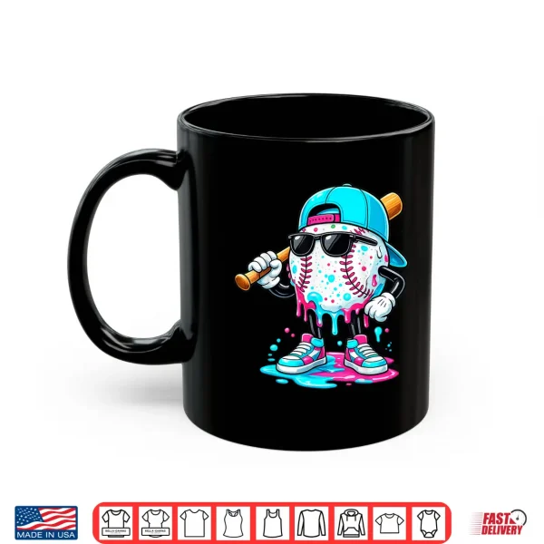 Mug Drip Baseball Lifestyle Mascot Shirt Funny Boys Kids Tee Shirt