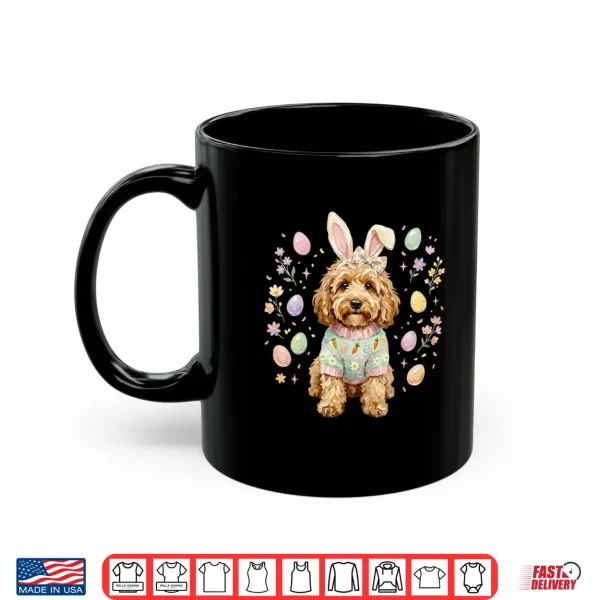 Easter Golden Doodle Dog Bunny Ears Pastel Spring Dog Mama Shirt 3 Mug Easter Golden Doodle Dog Bunny Ears Pastel Spring Dog Mama Shirt