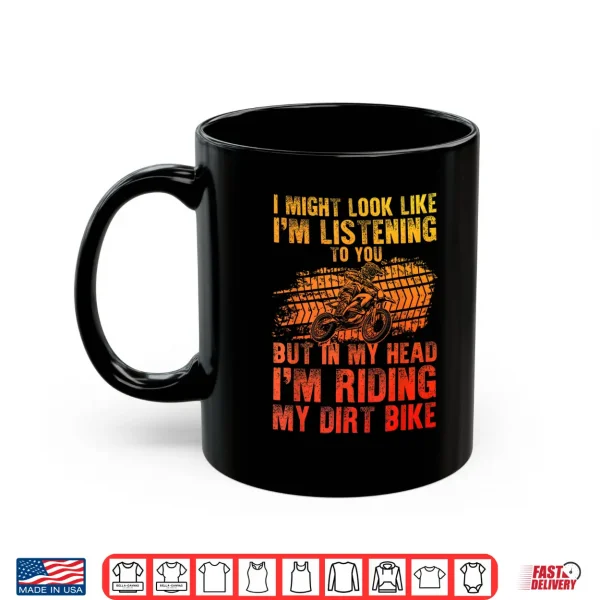 Mug Funny Dirt Bike Art for Men Women Motocross Dirt Bike Rider Shirt