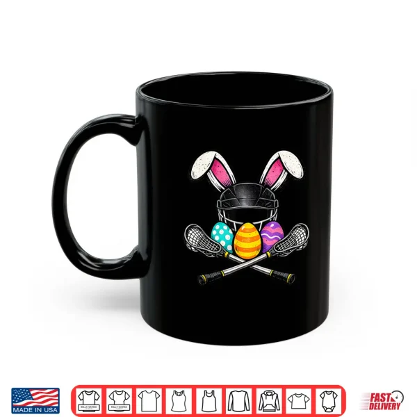 Funny Easter Lacrosse Bunny With Eggs Cute Lacrosse Player Shirt 3 Mug Funny Easter Lacrosse Bunny with Eggs Cute Lacrosse Player Shirt