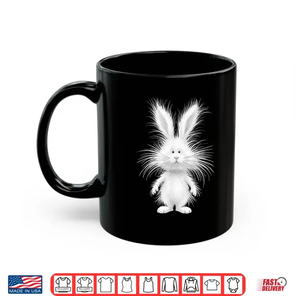 Funny Fluffy Bunny With Wild Fur Cute Rabbit Art Shirt 3 Mug Funny Fluffy Bunny with Wild Fur Cute Rabbit Art Shirt