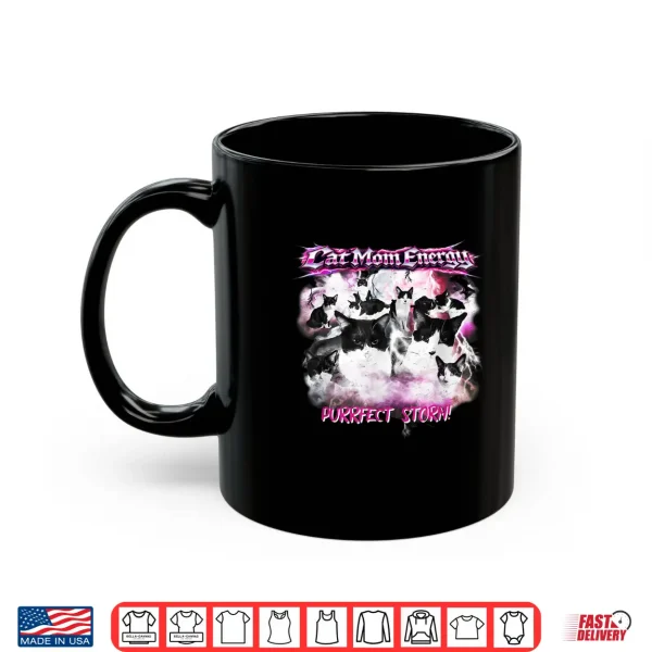 Mug Funny Retro Mothers Day For Cat Lovers Mom Mother Mommy Shirt