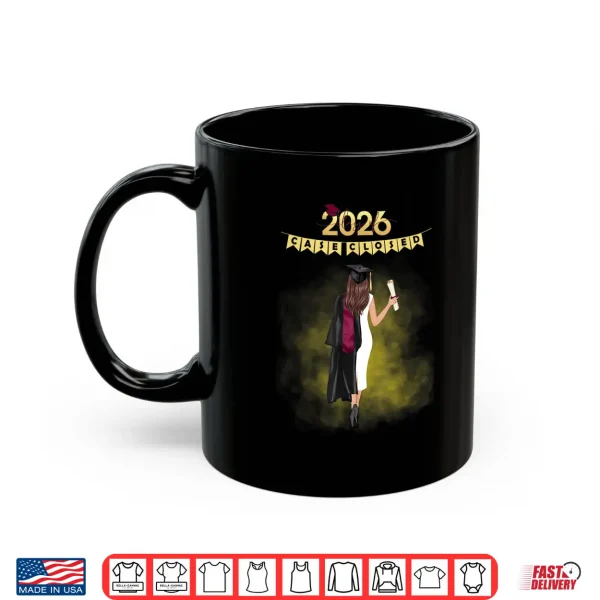 Mug Graduation Class of 2026 Case Closed Black Gown Maroon Stole Shirt