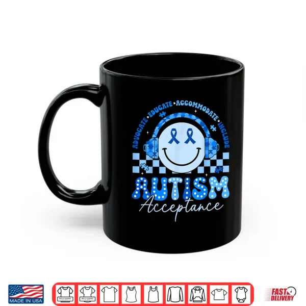 Mug Groovy Acceptance Autism Awareness Professional Teacher Shirt
