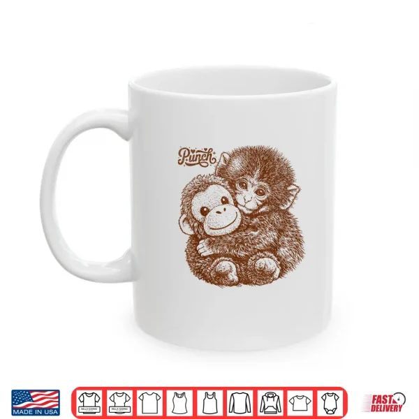 Hang In There Punch Monkey With Plush Orangutan Shirt 3 Mug Hang in There Punch Monkey with Plush Orangutan Shirt