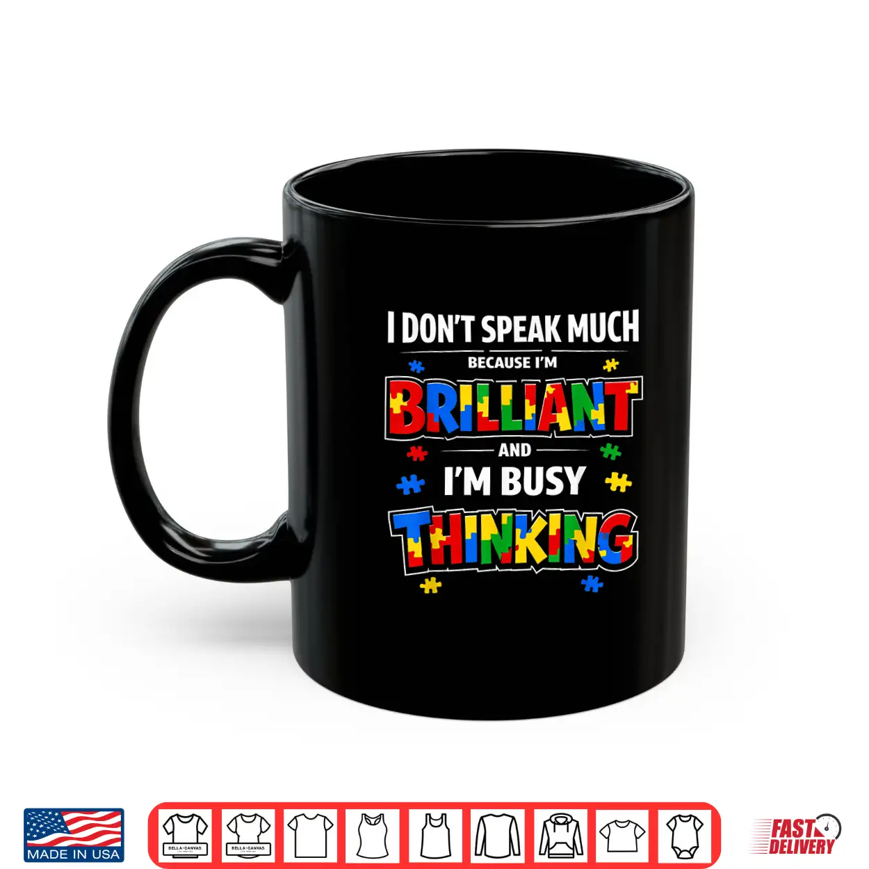 I Dont Speak Much Brilliant Autistic Autism Awareness Statement Shirt I Dont Speak Much Brilliant Autistic Autism Awareness Statement Shirt