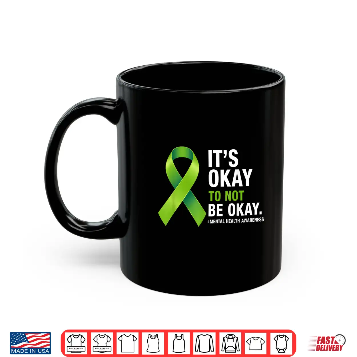 Its Okay To Not Be Okay Mental Health Awareness Green Ribbon Shirt Its Okay To Not Be Okay Mental Health Awareness Green Ribbon Shirt