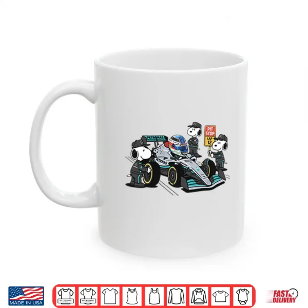 Mug Kimi Antonelli Snoopy Pit Crew F1 Shirt
