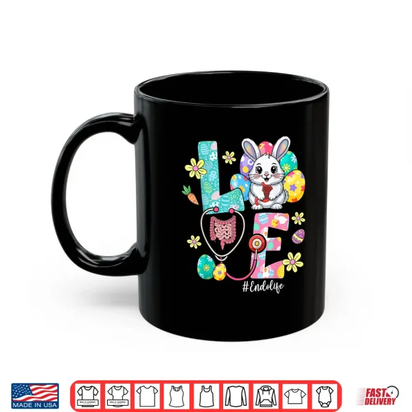 Mug Love Endo Life Endo Nurse Bunny Stethoscope Easter Shirt