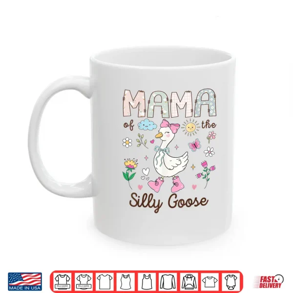 Mug Mama of The Silly Goose 1st Birthday Girl Matching Shirt