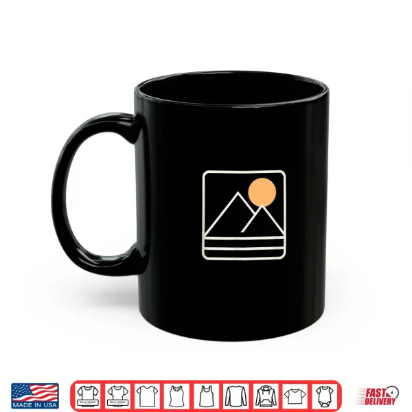Mountain Sunrise Minimalist Retro Nature Graphic Tee Shirt 3 Mug Mountain Sunrise Minimalist Retro Nature Graphic Tee Shirt