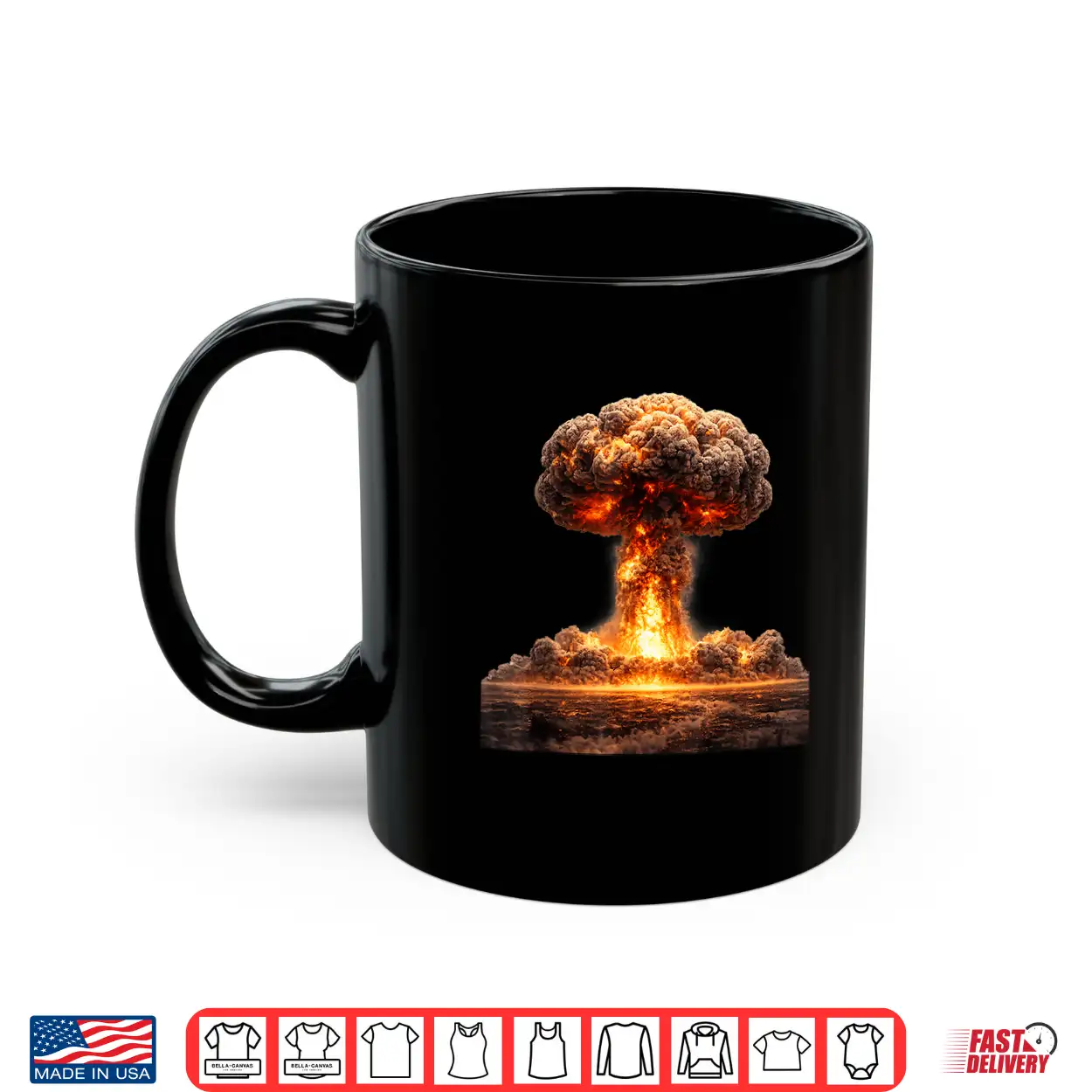 Mushroom Cloud Of Fiery Destruction Nuclear Bomb Shirt Mushroom Cloud Of Fiery Destruction Nuclear Bomb Shirt