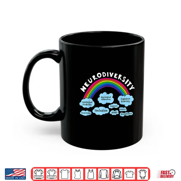 Mug Neurodiversity Rainbow Autism Awareness Month Professional Shirt