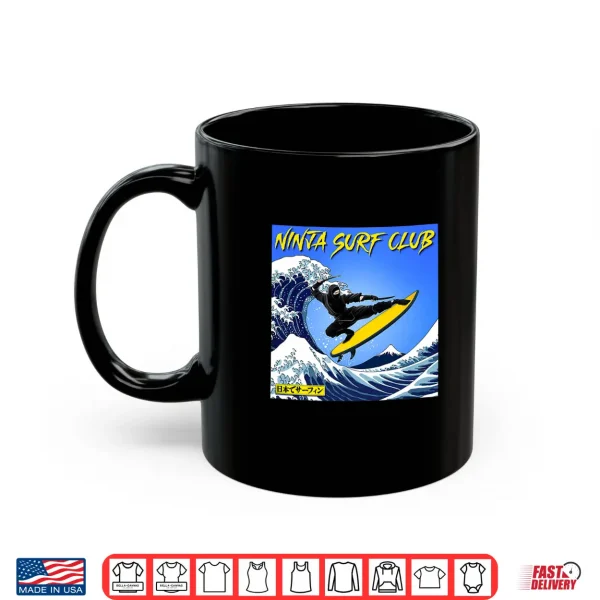 Ninja Surf Club Surfer Premium Tri Blend Shirt 3 Mug Ninja Surf Club Surfer Premium Tri Blend Shirt