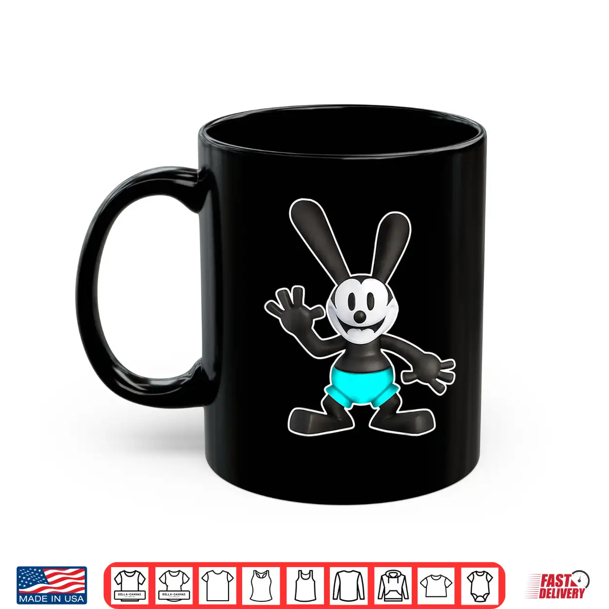 Oswald Rabbit Vintage Cartoon 1927 Hello Blue Shirt Oswald Rabbit Vintage Cartoon 1927 Hello Blue Shirt